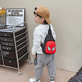 Spiderman Design Mini Crossbody Bag for Kids (Black)