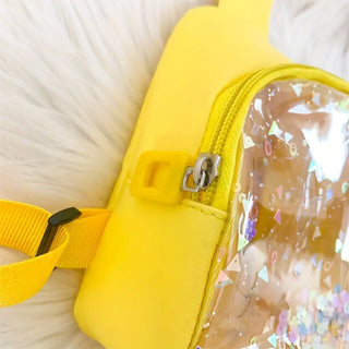 Glitter Design Mini Transparent Crossbody Bag for Kids