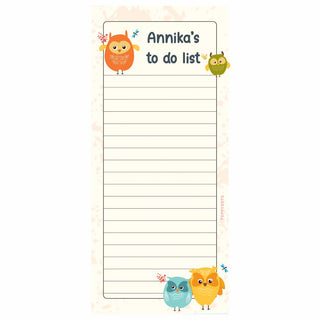 List Pads - Cute owl (PREPAID ONLY)