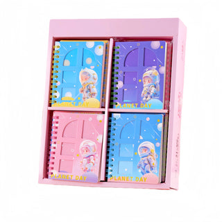 Cute Space Printed Mini Pocket Diary (Random Design) (1pc)