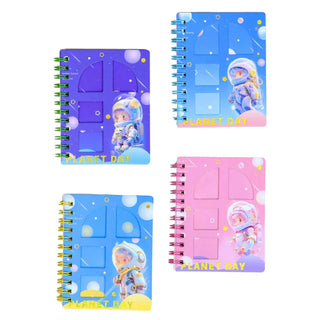 Cute Space Printed Mini Pocket Diary (Random Design) (1pc)