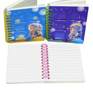 Cute Space Printed Mini Pocket Diary (Random Design) (1pc)