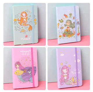 Cute A7 Unicorn/Mermaid  Printed Mini Pocket Diary (Random Design) (1pc)