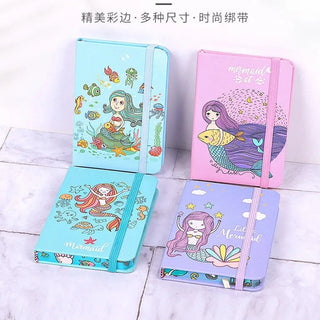 Cute A7 Unicorn/Mermaid  Printed Mini Pocket Diary (Random Design) (1pc)