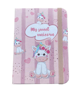 Cute A7 Unicorn/Mermaid  Printed Mini Pocket Diary (Random Design) (1pc)