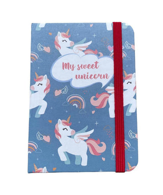 Cute A7 Unicorn/Mermaid  Printed Mini Pocket Diary (Random Design) (1pc)