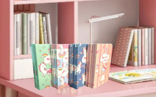 Cute A7 Unicorn/Mermaid  Printed Mini Pocket Diary (Random Design) (1pc)