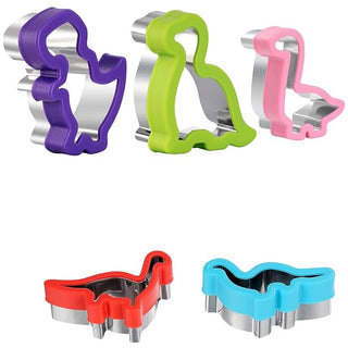 Premium Quality 5 pcs Dinosaur Design Stainless Steel Sandwich Cutter