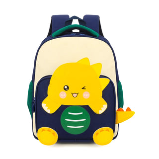 3D Dino Design School Backpack For Kids