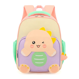 3D Dino Design School Backpack For Kids