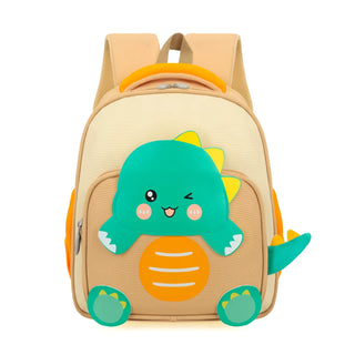 3D Dino Design School Backpack For Kids