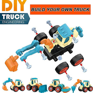 Multifunctional Assembling & Disassembling Construction Vehicle Truck for Kids (Random)