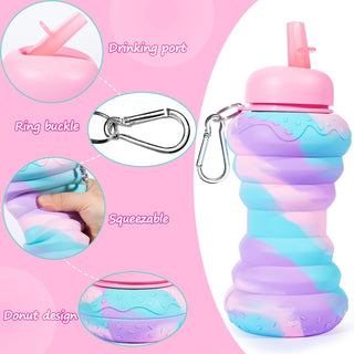  Donut Silicone 600ml Bottle