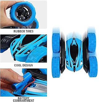 Double-Sided RC Stunt Car 360° Spins & Flip for Kids