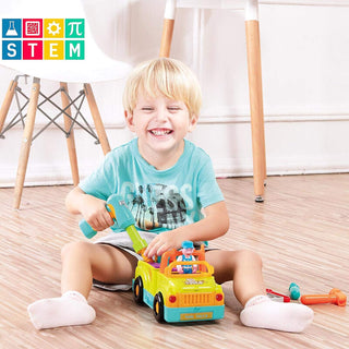 Multifunctional Assemble and Disassemble Truck with Electric Drill and Tools for Kids