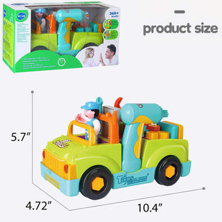 Multifunctional Assemble and Disassemble Truck with Electric Drill and Tools for Kids