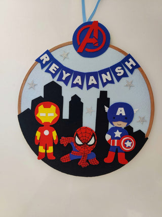 Hand-Crafted Embroidery Hoop Wall Hanging Art for Home Decor - Avenger (PREPAID ORDER)