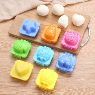 Cute Cartoon Design Boiled Egg Mold – Fun Shapes for Kids (Pack of 2)