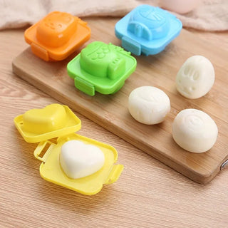 Cute Cartoon Design Boiled Egg Mold – Fun Shapes for Kids (Pack of 2)