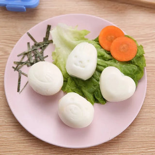 Cute Cartoon Design Boiled Egg Mold – Fun Shapes for Kids (Pack of 2)