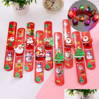 Christmas Theme Slap Band with Lights