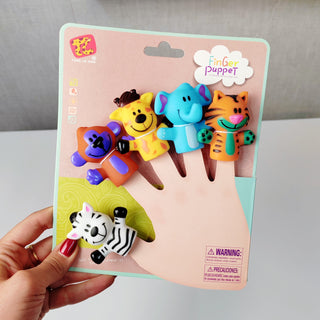 Animal Theme 5 Finger Puppet (Random Animal Designs)