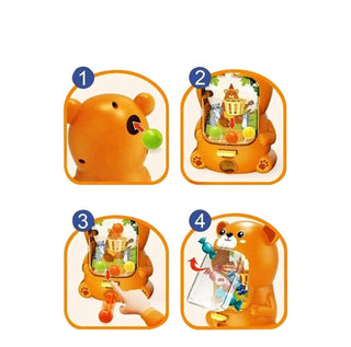 Bear Design Finger Shooting Basketball Game (box damage)