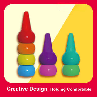 10pc 3D Finger Wax Crayons for ArtCraft