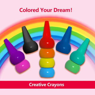 10pc 3D Finger Wax Crayons for ArtCraft