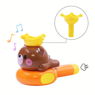 2 in 1 Cute Animal Design Floating Ball & Whistle Toy