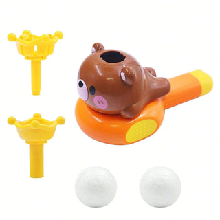 2 in 1 Cute Animal Design Floating Ball & Whistle Toy