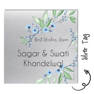 Silver Gift Tag - Floral (PREPAID)