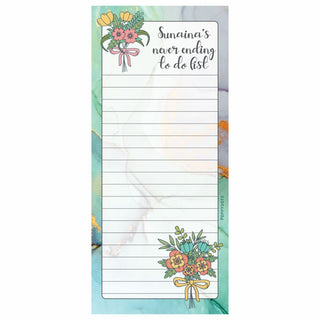 List Pads - Floral (PREPAID ONLY)