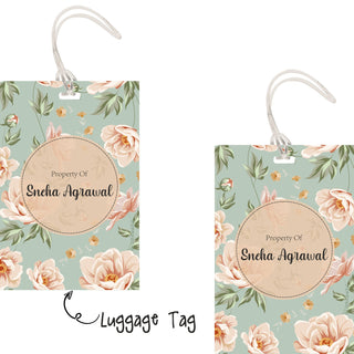 Luggage Tags - Flowers Garden - Pack of 2 Tags - PREPAID ONLY