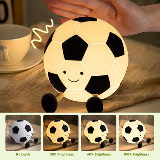 Cute Football Design Silicone Night Light