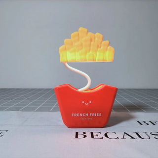 French Fries Delight: Folding LED Night Lamp for Kids