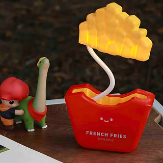 French Fries Delight: Folding LED Night Lamp for Kids