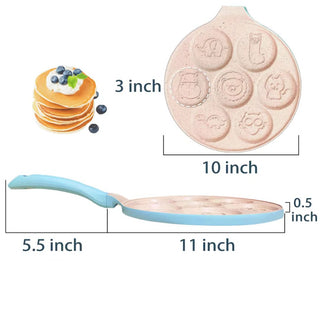 Animal Design Non-Stick Frying Pan (Blue)