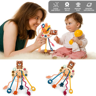 Silicone Pull String Sensory Toys for Kids (Random Design)