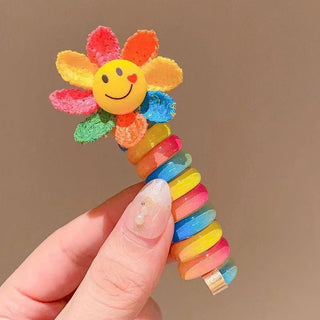 5pcs Cute Design Telephone Wire Shaped Hair Accessories for Girls