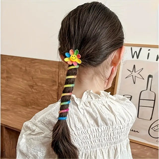 5pcs Cute Design Telephone Wire Shaped Hair Accessories for Girls