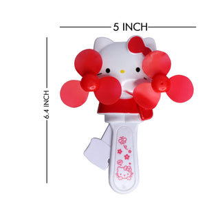 Mini Portable Hello Kitty Theme Hand Fan for Kids