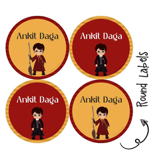 Round Waterproof label - Harry Potter (70 Pcs) (PREPAID ONLY)