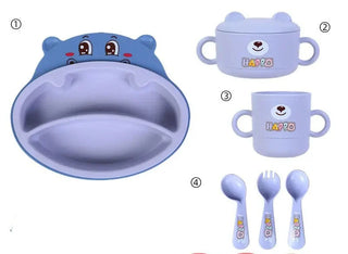 Hippo Design Feeding Set for Kids