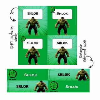 Labels Combo - Hulk (PREPAID ORDER)