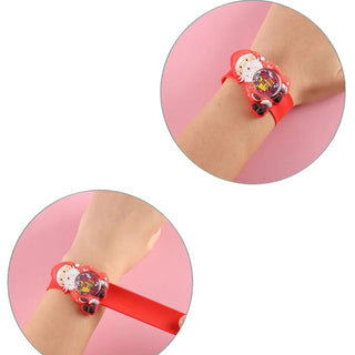 Christmas Theme Silicone Slap Band Watch for Kids (1pc)