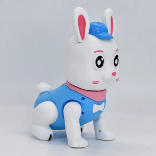 Bunny Walking & Jumping Toy with Flashing Lights and Musical Fun for Babies (Random Colour)