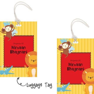 Luggage Tags - Jungle Friends - Pack of 2 Tags - PREPAID ONLY