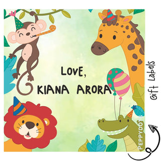 Gift Labels - Jungle Fun (24pcs) (PREPAID ONLY)