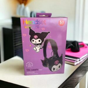 Kuromi Design Wireless Headphones for Kids (Pink)